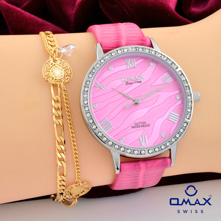 Pink Original Omax Ladies Watch + 1 FREE Bracelet GIFT 🎁 <span style='color:red;font-weight:bold'>SALE – 36 % OFF…</span>